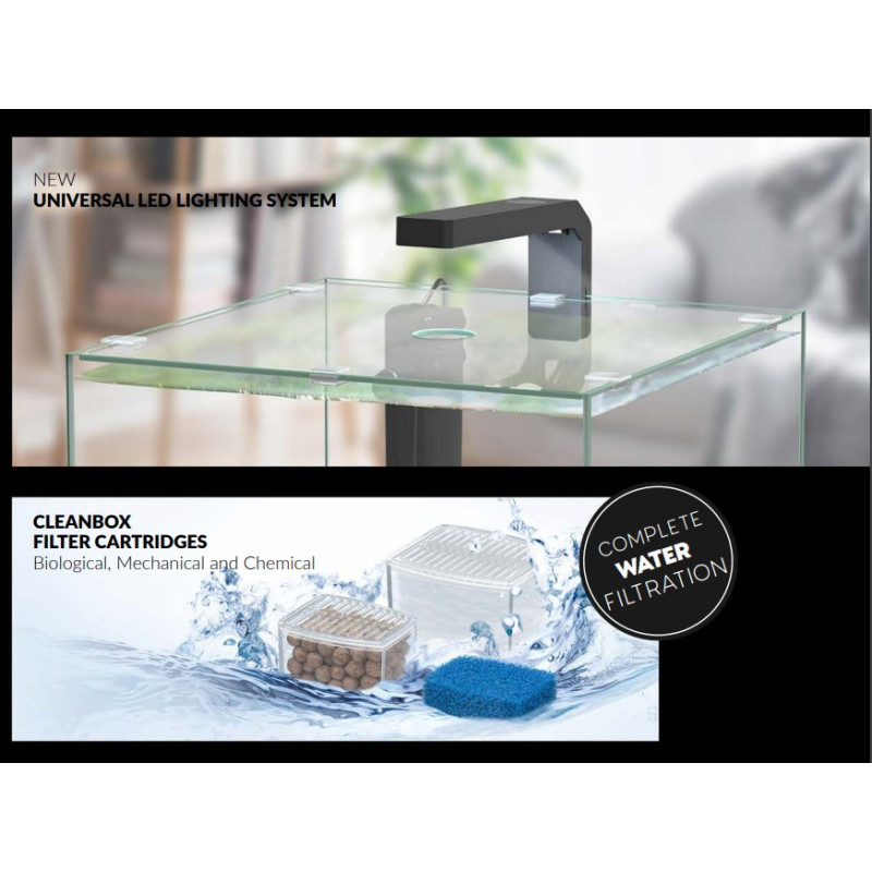 Aquário KUBUS 22L + LED + Filtro