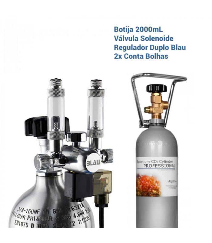 Kit de inyección de CO2 Dual Pro de 2000 ml