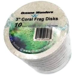 Large Coral Frag Disks 3' (7.3cm) - Oceans Wonders Large Coral Frag Disks 3' (7.3cm) - Oceans Wonders