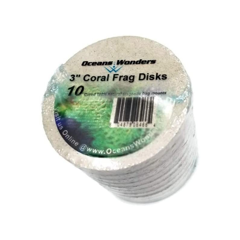 Coral Frag Tile 3' (7.6cm 10uni) - Oceans Wonders