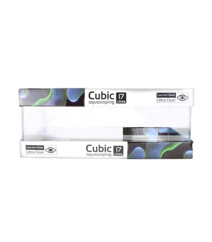 CUBIC Aquascaping 17L Shallow (optical white glass) - BLAU