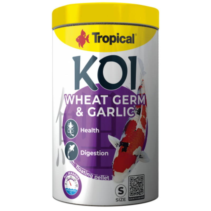 Tropical Koi Wheat Germ & Garlic Pellet - S