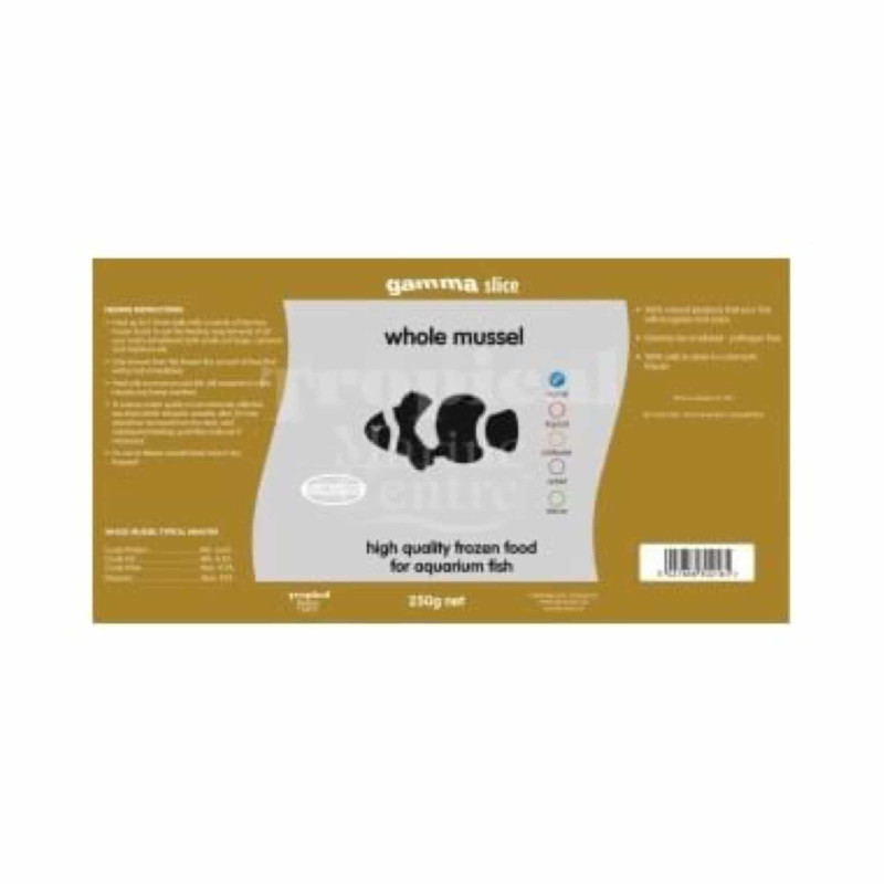 Gamma Slice Whole Mussel Flat pack 250g