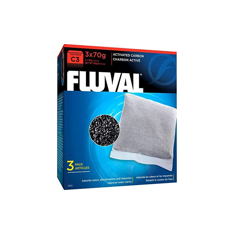 Fluval C3 Carvão Activo 70g (3uni)