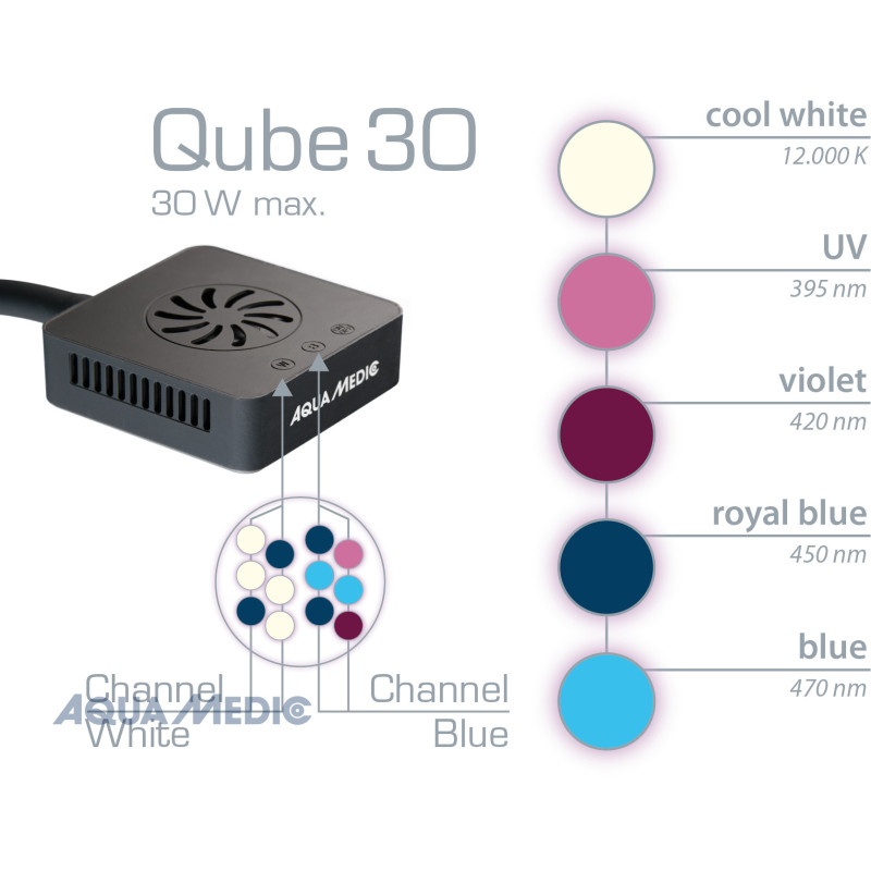 Aqua Medic Qube 30 Marine LED Aqua Medic Qube 30 Marine LED
