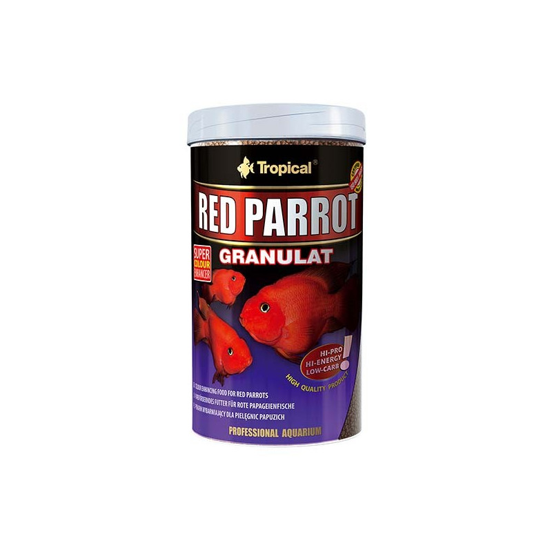 Granulat de loro rojo 250ml / 100g