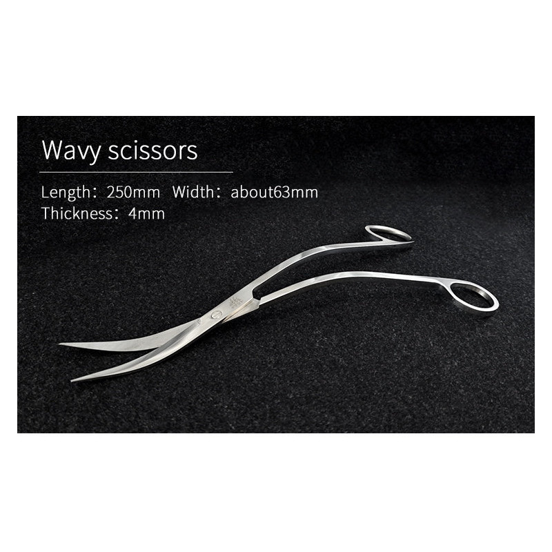 Week Aqua Plant Wave Scissors 250mm