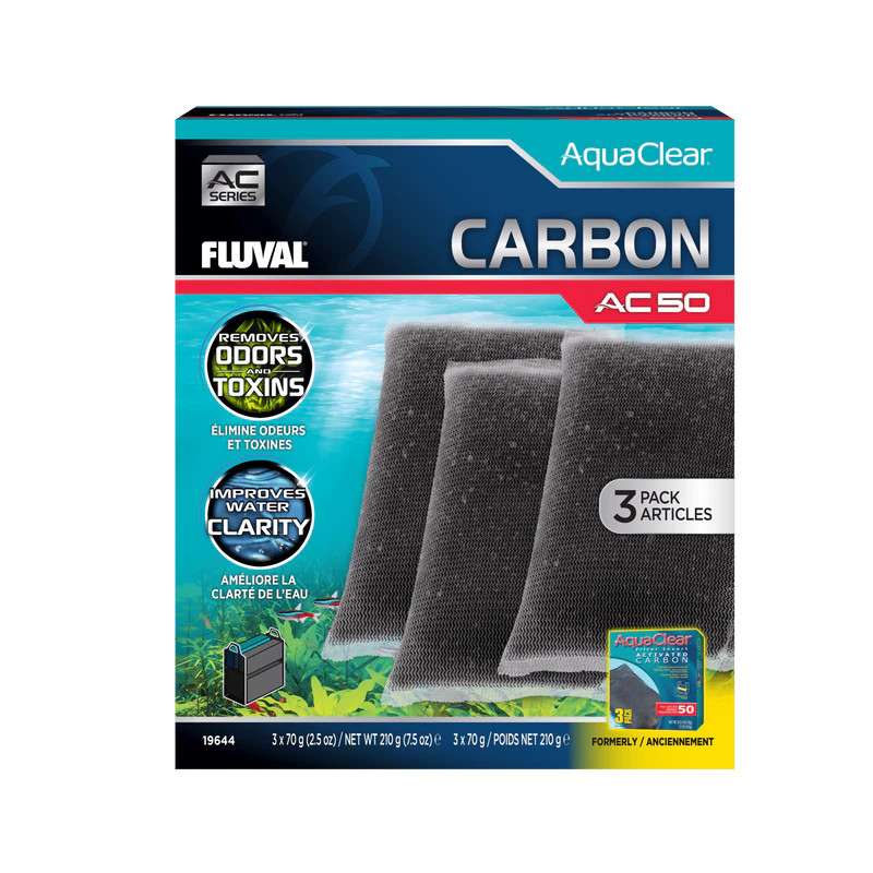 Fluval AC Carvão Activo Pack 3pcs