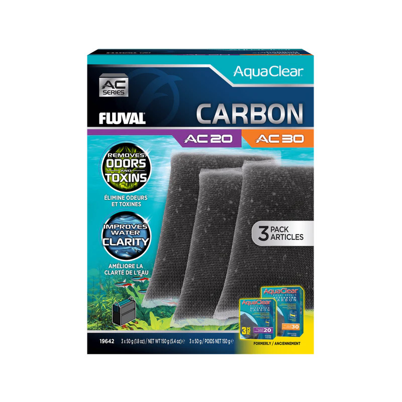 Fluval Activated Carbon 3pcs Pack for AC Filter