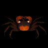 Caranguejo Vampire Orange (Geosesarma sp. - var. Vampire orange)