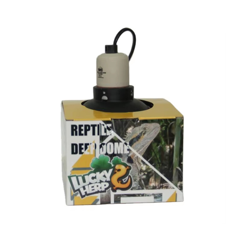 5.5inch Deep Dome Reptile Light Fixture - LUCKY HERP
