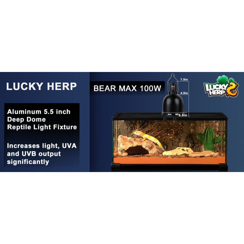Cúpula Portalámparas para Reptiles 14cm - LUCKY HERP