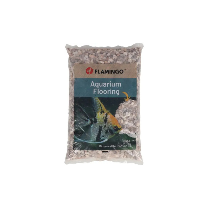 Flamingo - Aquarium Flooring Brown White 8Kg size 6-8