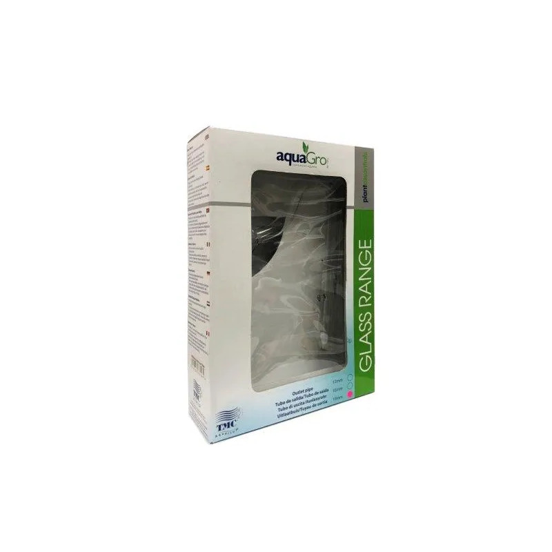TMC AquaGro Glass Curved Outlet Pipe 19mm