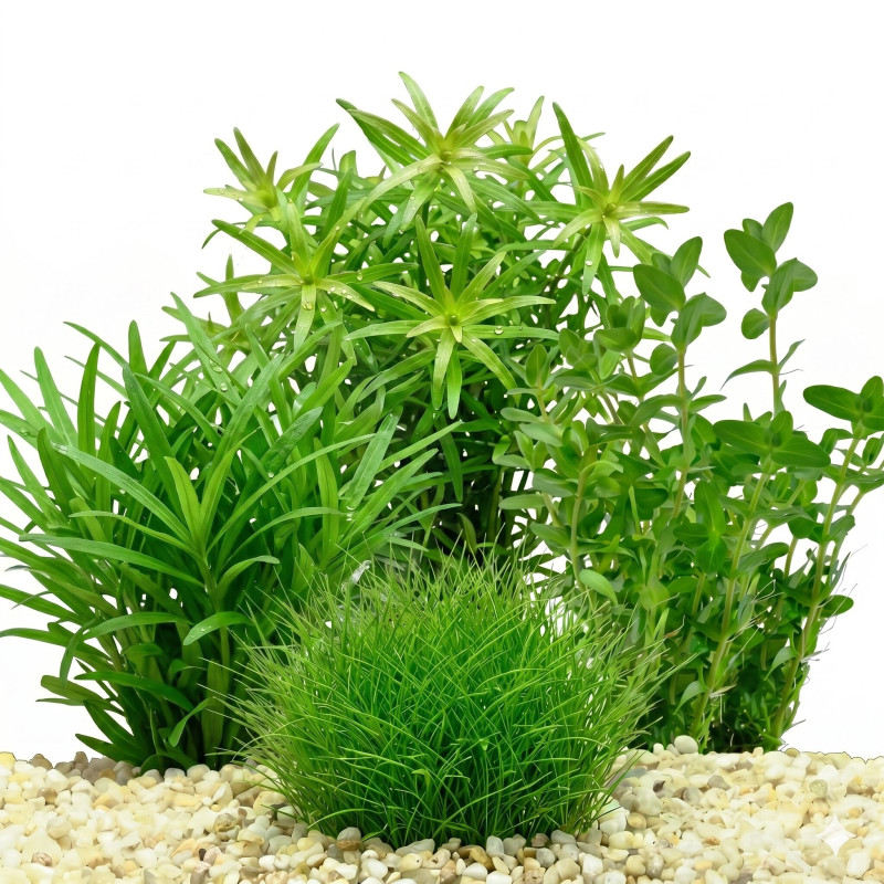 Pack plantas fácil manutenção (B. caroliniana + L. sessiflora + H. compact + M. pteropus)
