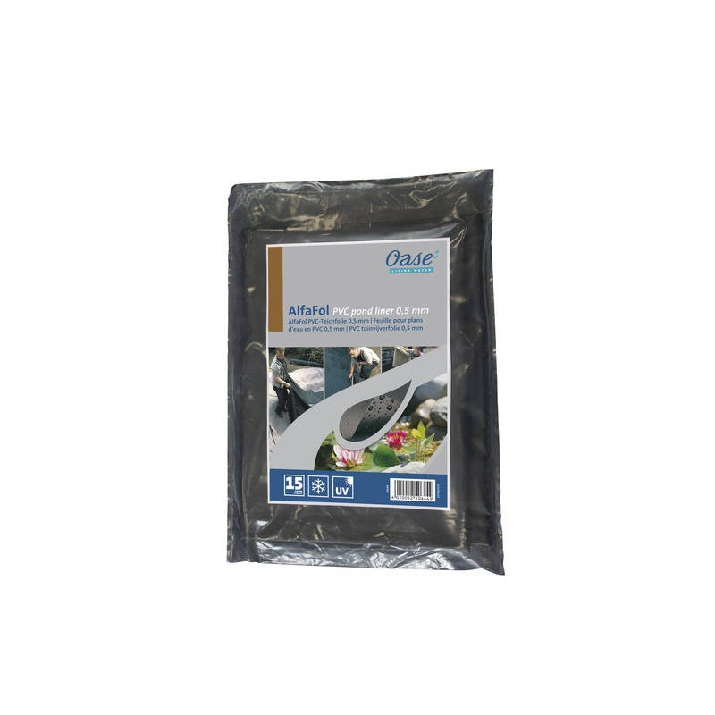 AlfaFol negro preenvasado 0,5 mm / 2 x 3 m