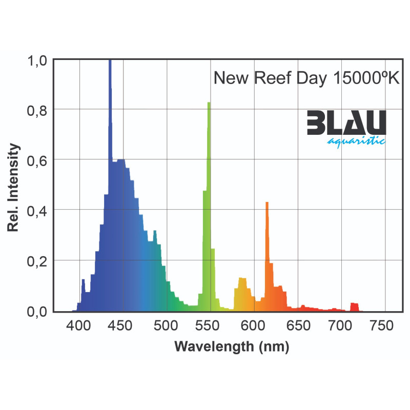 New Reef Day 15 000ºK - Blau