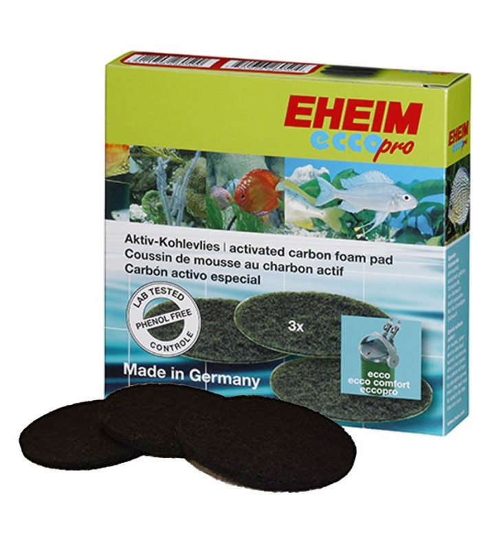 Pads de Carvão EHEIM ECCO 2231-35, Comfort 2232-36, EC