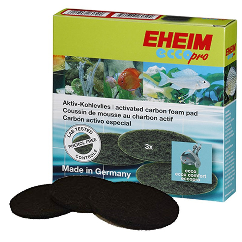 Pads de Carvão EHEIM ECCO 2231-35, Comfort 2232-36, EC