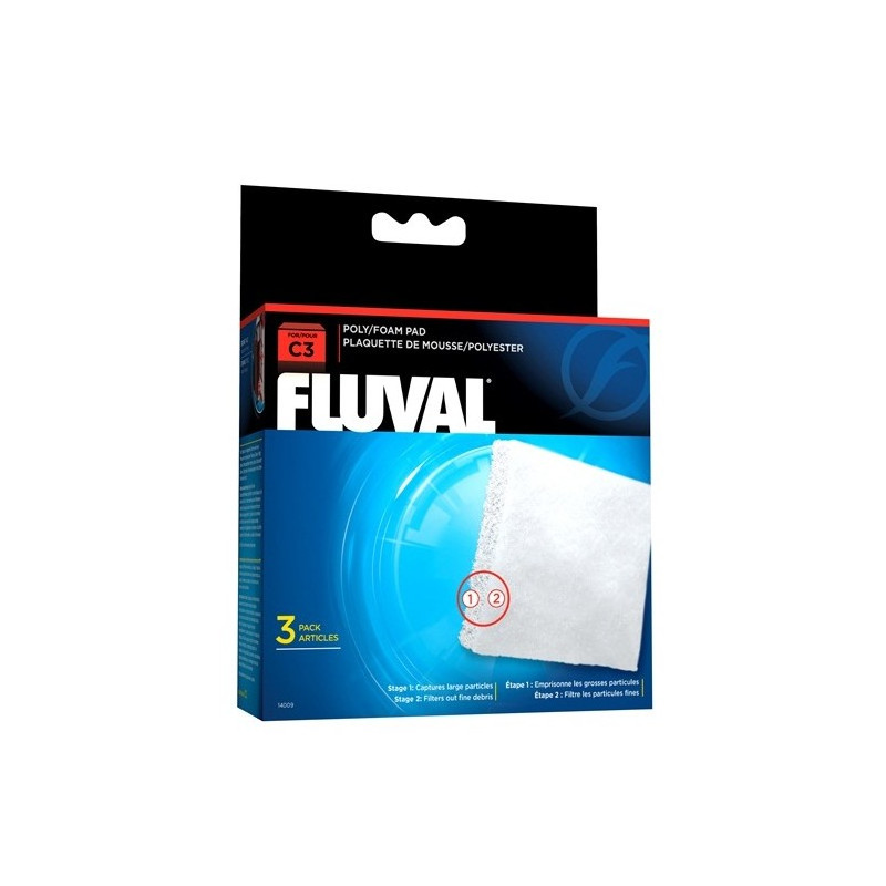 Fluval C3 Foamex/Poliester Recarga