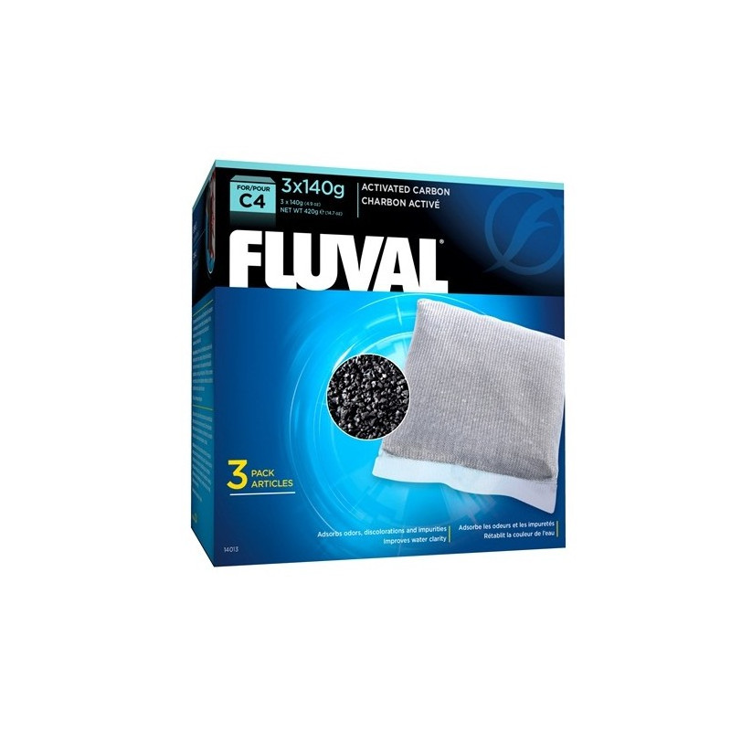 Fluval C4 Carvão Activo 140g (3uni)