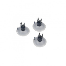 3x Ventosas com clip 4/6mm 3x Ventosas com clip 4/6mm