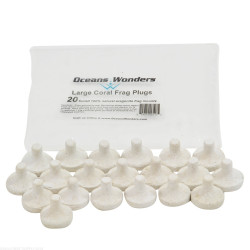Large Coral Frag Plugs - 20u - Ocean Wonders Large Coral Frag Plugs - 20u - Ocean Wonders
