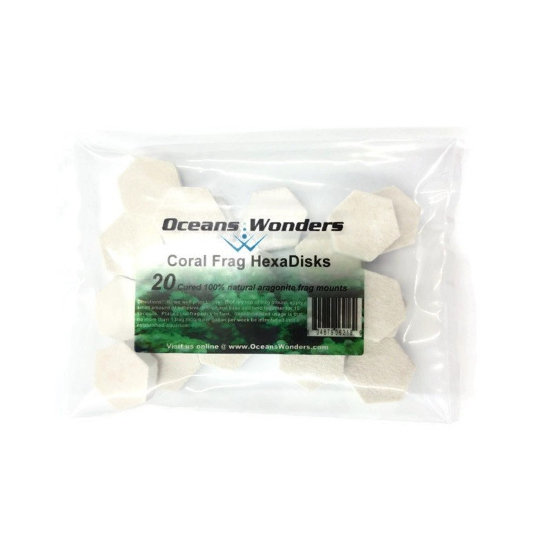 Coral Frag Hexadisks 20uni - Oceans Wonders