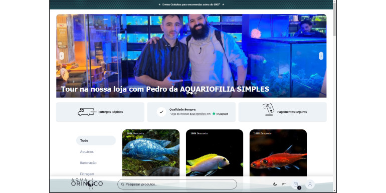Experimenta o Novo Website Aqua Orinoco