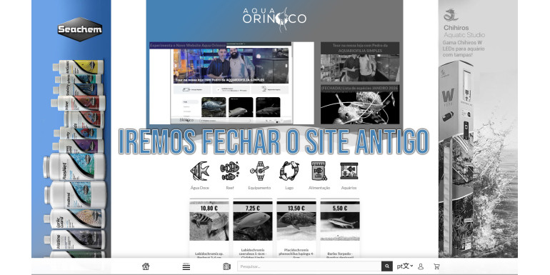 Fecho do site antigo: 31/7/2026